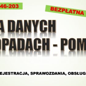 Sprawozdanie do BDO za opakowania, cena tel. 504-746-203, wykaz opakowań. raport za odpady