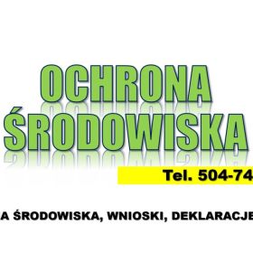 Wniosek, deklaracja obszaru Natura 2000, tel. 504-746-203, zaświadczenie RDOŚ.  Deklaracja organu 