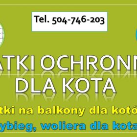 Woliera na ogród dla kota, tel. 504-746-203. Montaż ogrodzenia, siatki ochronnej. Wybieg dla kota.