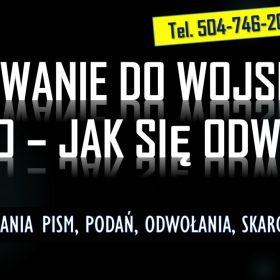 Wzór pisma, Wezwanie na ćwiczenia wojskowe, tel. 504-746-203, napisanie pisma, odwołanie, pismo